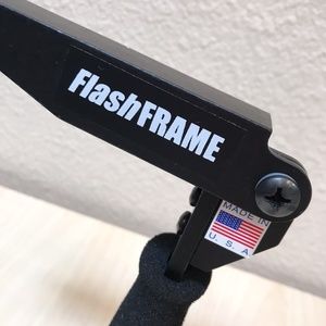 Flash Frame. Flash Flip mount for flash and camera. made in USA. New.